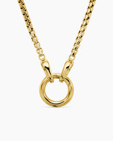 Smooth Amulet Box Chain Necklace in 18K Yellow Gold, 2.7mm